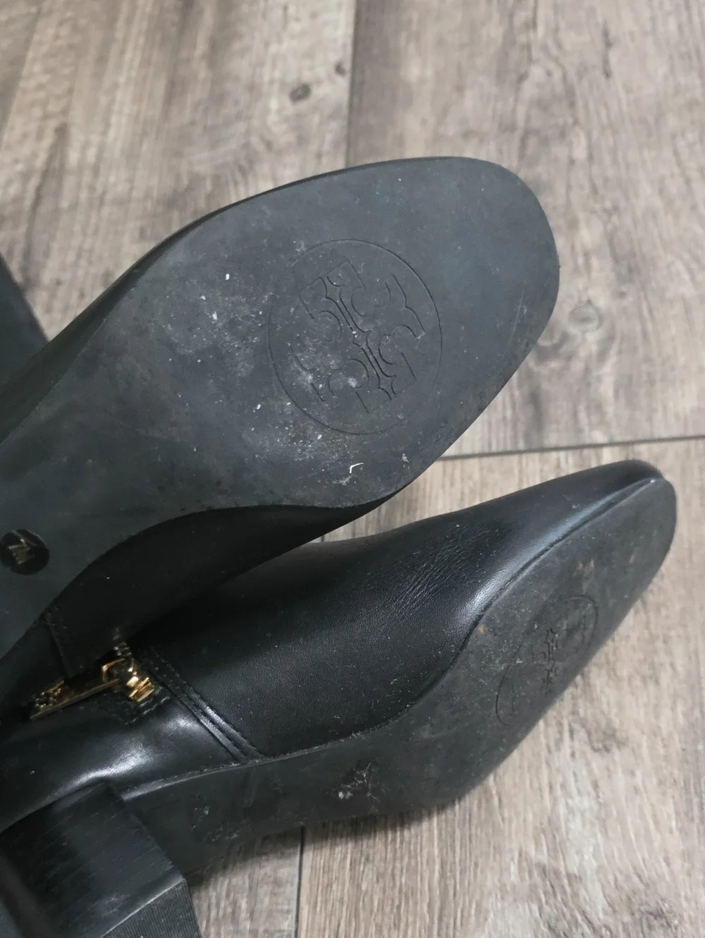 Tory Burch Black Leather Donovan Tall Equestrian Riding Boots